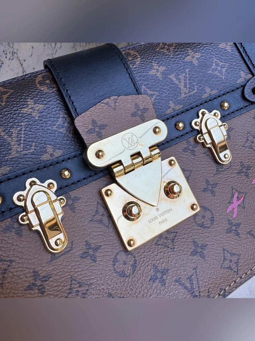 Louis Vuitton Reverse Monogram Trunk Clutch